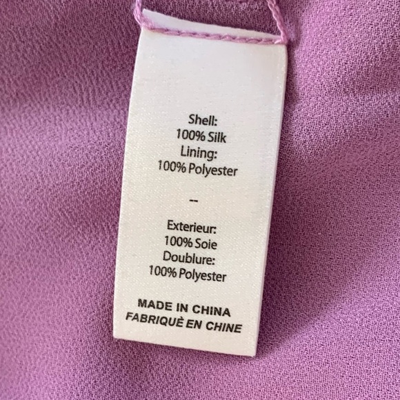 CINQ À SEPT Nakita One Shoulder Asymmetric Silk Dress In Purple - Picture 9 of 10